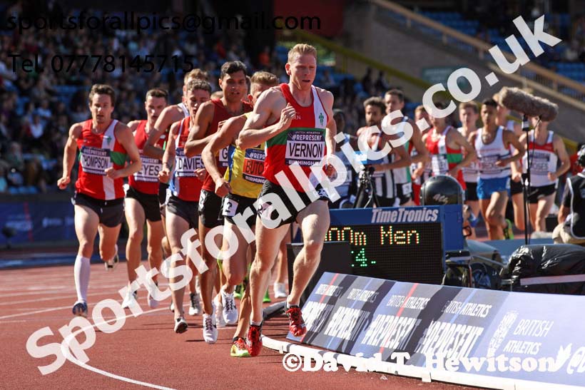 Mens 5000 metres, World Championship Team Trials, Alexander Stadium, Birmingham